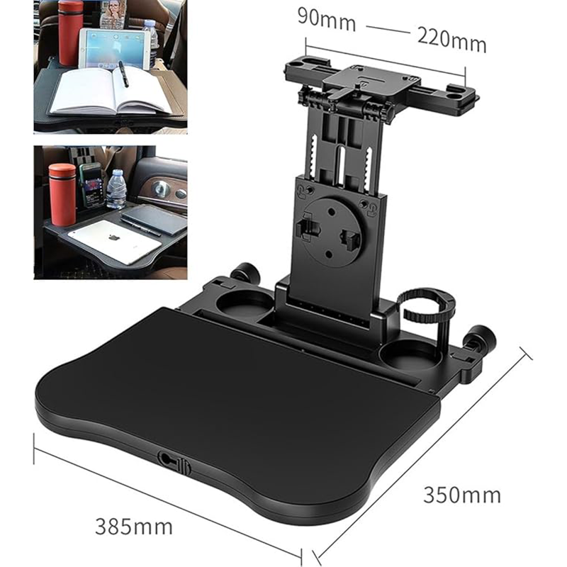 Car Seat Back Table Tray Portable Car Work Table Folding Table Stand for Phone & Tablet