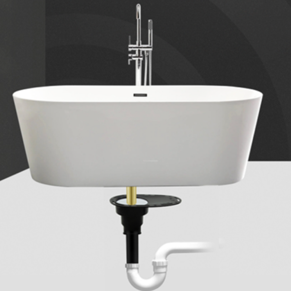 Upgrade Tub Drain Rough-In Kit For Freestanding Bathtub With Brass Pipe And ABS Pipe