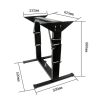 RV Table Stand Dinette Table Base RV Convertible Bed Folding Table Frame Metal Table Legs