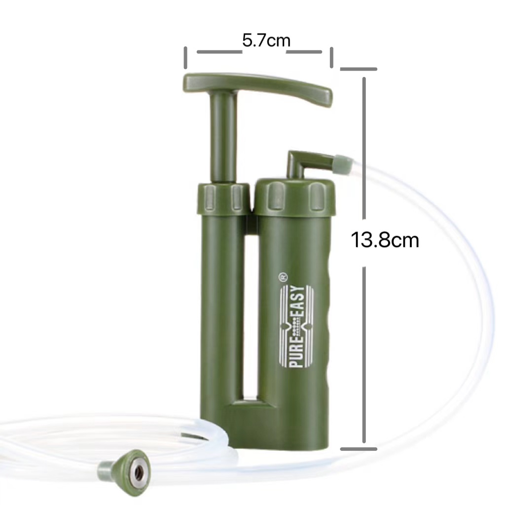 Portable Water Filter Personal Pump Water Filter Hiking Camping Water Purifier