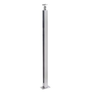 Glass Railing Post Clamp 10-12mm Glass With Spigot Slots Glass Balustrade For Indoor Or Outdoor