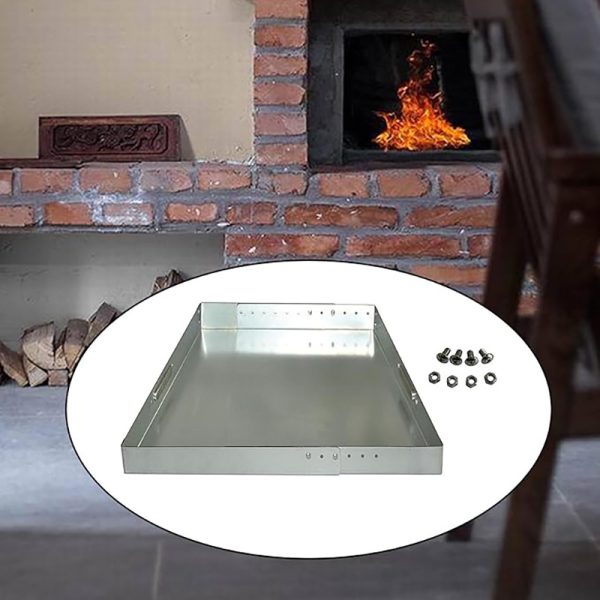 Adjustable Fireplace Tray Expandable Ash Pan for Collecting Ashes