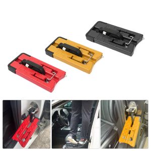 Car Door Foot Step Roof Rack Auxiliary Ladder with Safety Hammer