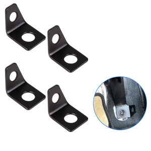 4pcs Car Seat L-Brackets Belt Mounting 90 Degree Angle Bracket Kit