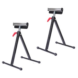 2pcs Folding Roller Stand 60kg Load Bearing Adjustable Range 68cm 108cm