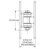 2pcs Heavy Duty Bolt on Sealed Bearing Outdoor Gate For Large Heavy Driveway Gates Up to 499KG