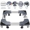 Mobile Base With 8 Strong Feet 4 Locking Wheels Adjustable Furniture Dolly Washer Refrigerator