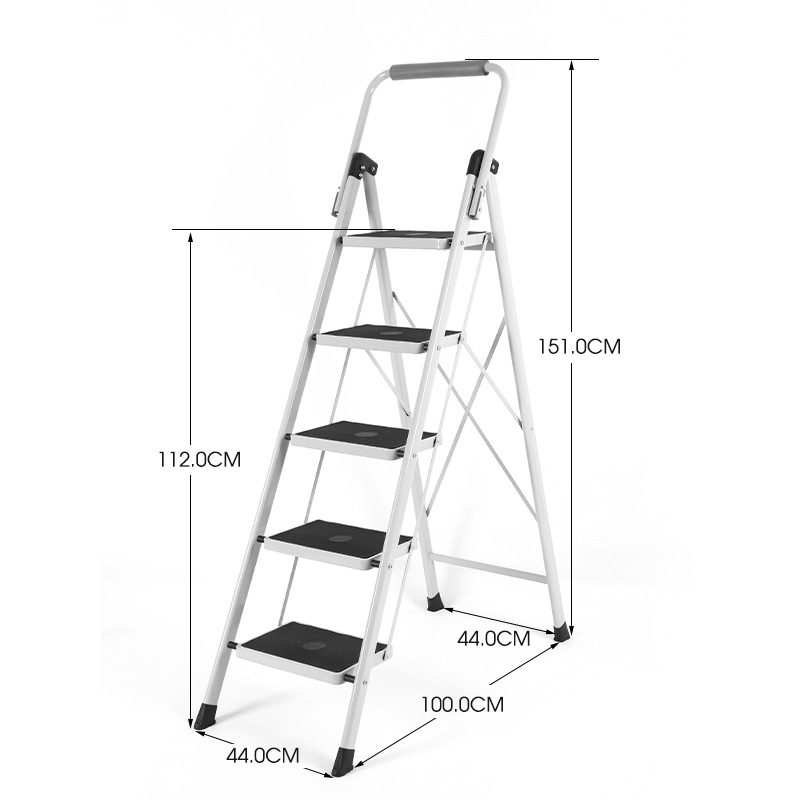 Herringbone Ladder 3-5 Step Stairs Thickened Household Folding Ladder Indoor And Outdoor Multi-Functional Anti Slip Ladder