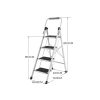 Herringbone Ladder 3-5 Step Stairs Thickened Household Folding Ladder Indoor And Outdoor Multi-Functional Anti Slip Ladder