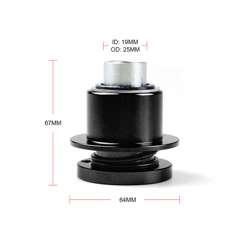 3 Holes Steering Wheel Quick Release Hub Adapter Kit Disconnect Center 3/4 Inch Shaft Size