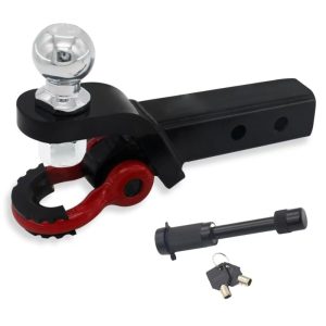 Trailer Hitch Ball Mount For Heavy Duty Trucks SUVs and Cars Multifunctional 2 in1 Mount