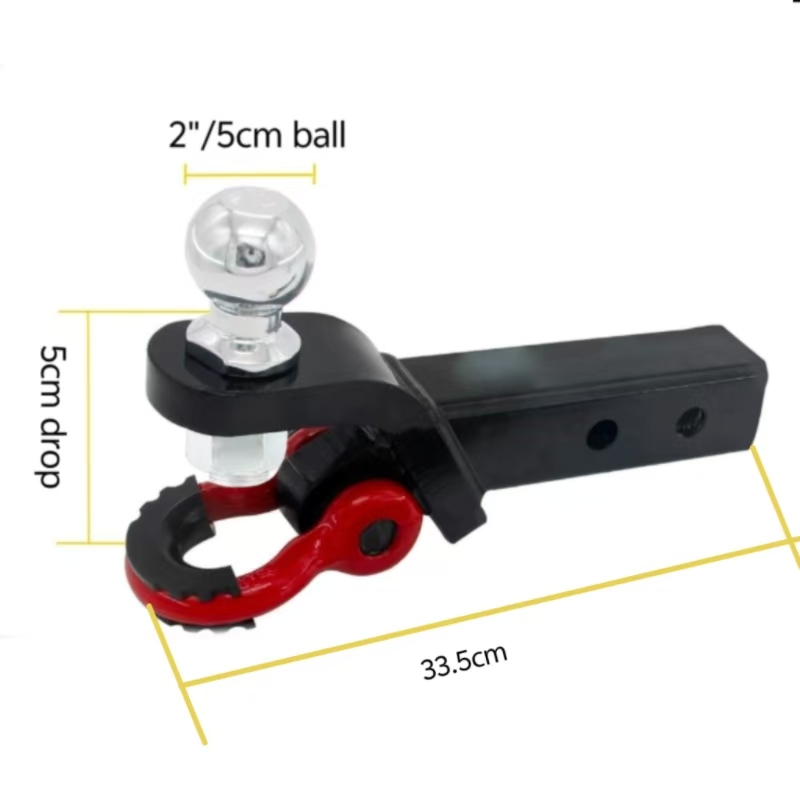 Trailer Hitch Ball Mount For Heavy Duty Trucks SUVs and Cars Multifunctional 2 in1 Mount