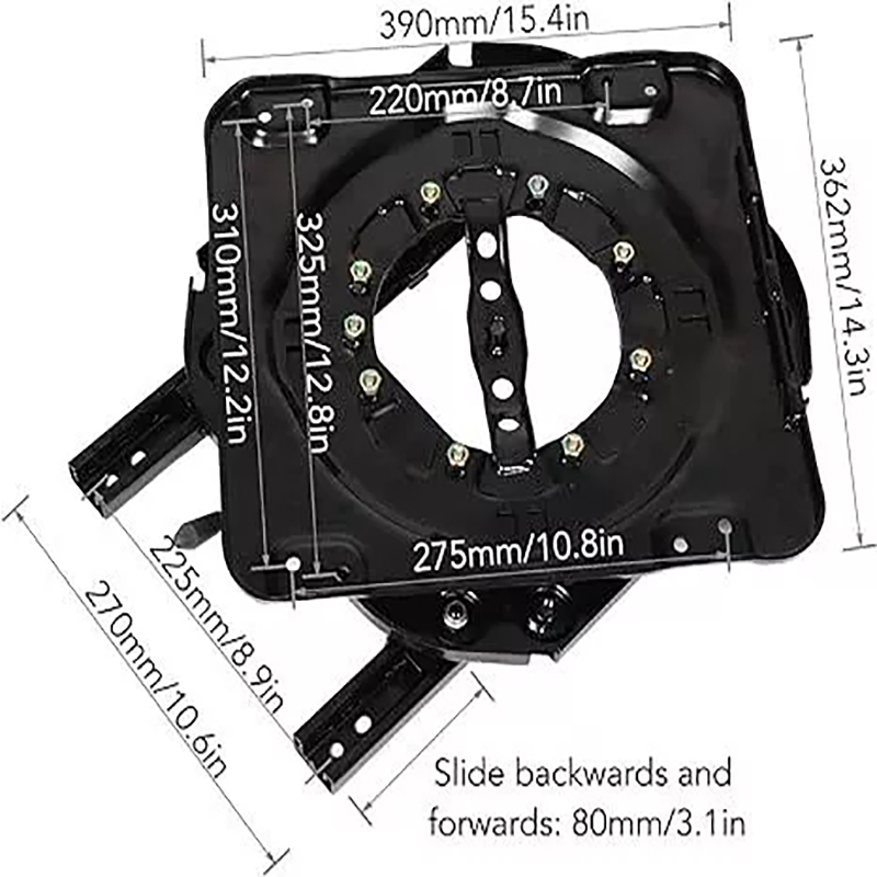 Universal RV Seat Car Swivel Base Rotating