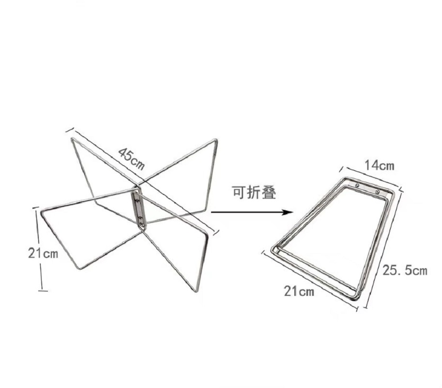 Folding Coolers Stand Camping Foldable Metal Stand For Camping Hiking Cooking Picnics