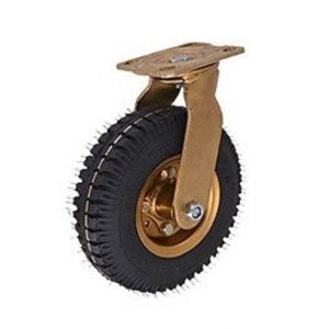 Caster Wheel Rubber Inflatable Directional Wheel Silent Wear Roller Universal Wheel