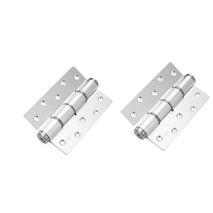 Self Closing Door Hinge with Silent Hydraulic Buffer System Adjustable Door Closer Tension and Speed Auto Close Anti Pinch Injury 2pcs