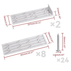 10 Pcs Boat Trailer Bunk Slides Assembly Mounts Heavy Duty Pads Bunk Board Kit 2