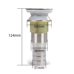 5pcs Bathroom Sink Drains Drain Stopper Bathroom Sink Without Overflow Pop Up Drain Assembly with Detachable Strainer Basket Stainless Steel Brushed