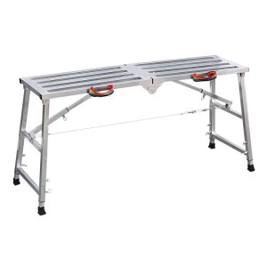 Folding Work Platform Stool Bench Height Adjustable Portable Multipurpose