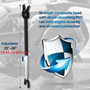 Boat Transom Saver Adjustable Shock Absorbing Transom Saver with Composite Head Ideal for Holds Engine Roller and Trailer Mounts
