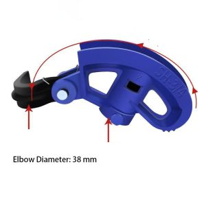 Manual Pipe Bender Fan Shaped Portable Carbon Steel Tube Bender for Galvanized Pipes Electric Wire Pipes