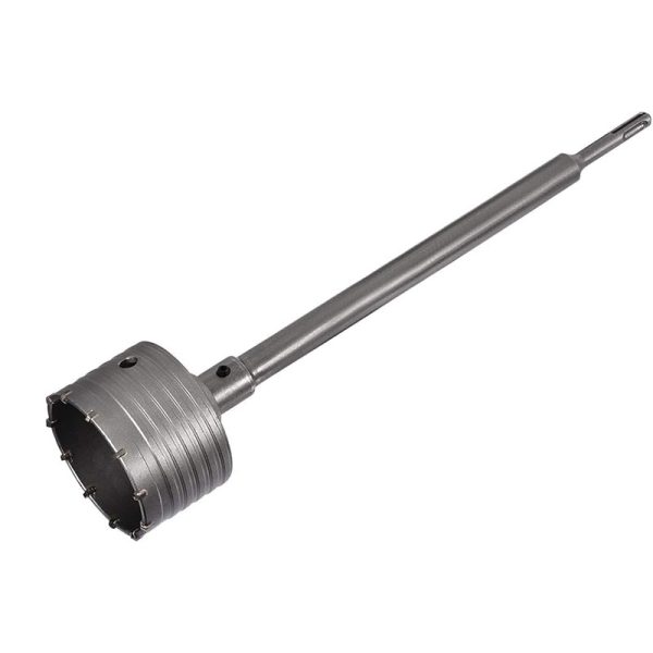 Wall Hole Opener Concrete Cement Stone Hole Saw Cutter 330mm Drilling Depth Round Shank with Connecting Rod Drill