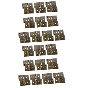 20pcs Double Acting Hinges Retro Style Iron Folding Screen Hinges for Cabinets Doors Vintage Furniture and Screen Gates