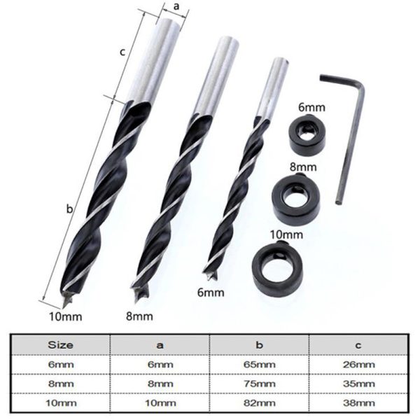 Dowel Jig Kit for Woodworking Floating Shelf Bracket Wood Dowel Panel Puncher Locator Line Scriber Woodworking Joints Positioner Tool