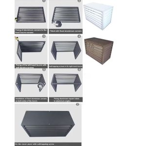 Outdoor Air Conditioner Cover for Outside Units Air Conditioner Rain Cover Noise Reduction