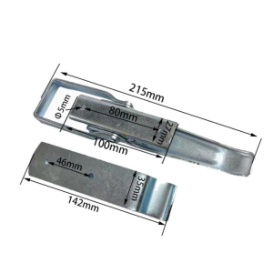 Trailer Lift Door Latch Heavy Duty Trailer Latches Over Centre Catch Body Clamp with Catch Plate For RVs Campervans Caravans-5