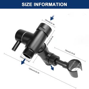 Universal Shower Arm Diverter with Handheld Shower Mount G1/2 3 Way Diverter Valve for Hand Shower and Fixed Shower Head