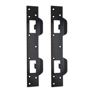 2pcs Door Strike Plates Double Holes Door Latch Security Plate Heavy Duty Latch Reinforcement Plate for Door Deadbolt