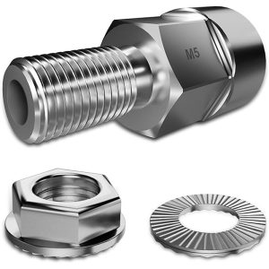 304 Stainless Steel Bicycle Axle Adapter Universal Bicycle Trailer Coupling Adapter for Bicycle Trailer