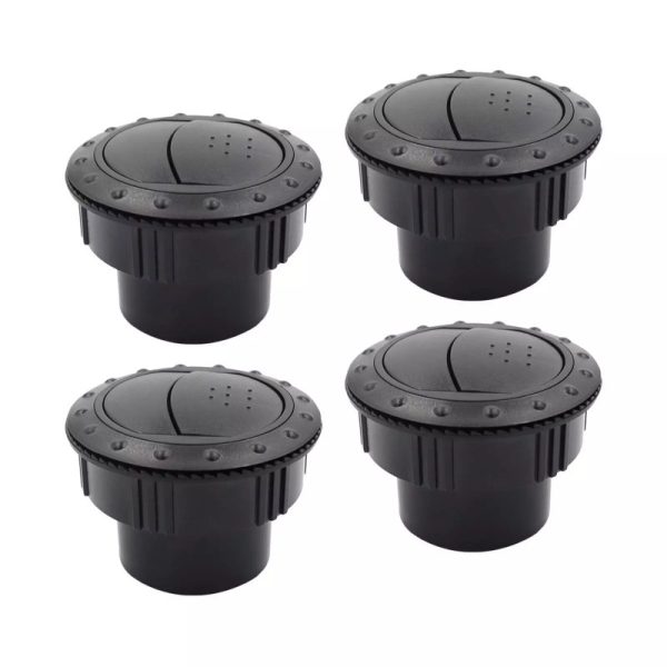 4 Pcs Air Conditioning Outlet Vents Universal Directly Replace Round 360 Degrees for Rv Boat-3
