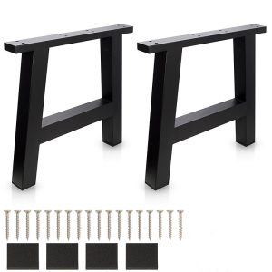 2pcs 42cm Metal Bench Table Legs Coffee Table Legs Desk Legs DIY Furniture Legs