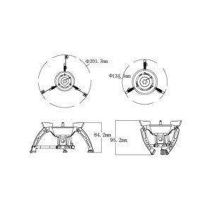 Camping Gas Stove Propane Stove Strong Windproof Small Backpack Stove Foldable