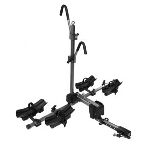 Foldable 2 Inch Hitch-Mounted 2-Bike Rack Carrier 200 kg Hitch Bike Rack Bike Carrier with Locking Hitch for Bicycles