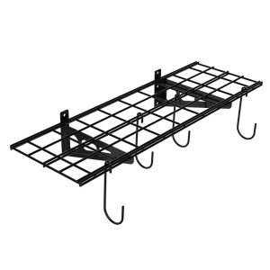 Heavy Duty Garage Wall Shelving 4 Bike Hooks Garage Organization with Bike Hooks Storage Rack Floating Shelves