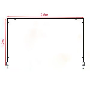 Over Table Rod Stand with Clamps Adjustable Length and Height Table Balloon Arch Stand Metal Decorating Rod Hanging