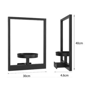 2pcs Wall Plant Stand Metal Plant Window Basket Wall-Mounted Hanging Flower Pot Rack Picture Frame Wall Plant Holder