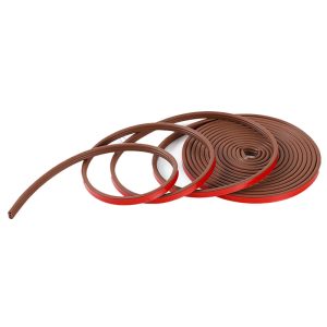 6m Silicone Rubber Door Seal Strip Self-Adhesive Window Door Sealing Strip Windproof Soundproof Sealing Strip