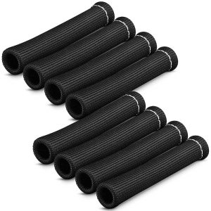 8pcs 800 Degree Spark Plugs Wire Boots Heat Shield Sleeves Protector Cover Heat Shield Thermal Protection Compatible with SBC BBC 350 454