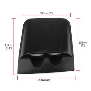 Dash Board Universal 2 inch 52mm Dual Hole Gauge Pod Black Carbon Fiber Color Gauge Pod Mount Holder