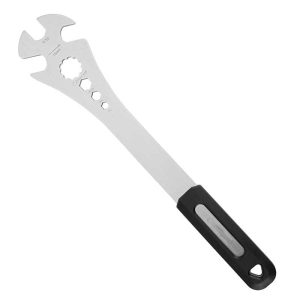 Bike Pedal Wrench Bicycle Pedal Removal Spanner with Extra Long Handle Multi Use 5mm 9/16 Inch Pedal Removal Tool and 10mm 8mm 6mm Hexagon Hole