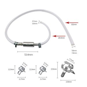 Brake Bleeder Hose One Way Valve Tube Universal Hydraulic Brake Fluid Bleeder for Car Motorcyle Clutch