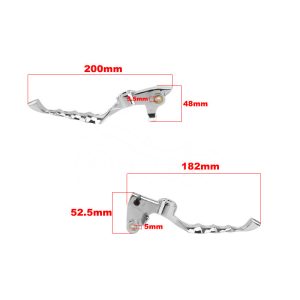 1Pair Brake Clutch Lever Skull Handle Lever Shifter for Harley Sportster Yamaha CR-AU