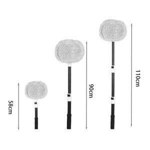 Car Wash Mop with 3 Telescopic Rod Microfiber Cleaning Brush for RV Truck Auto Detailing