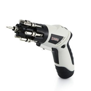 Electric Screwdriver Rechargeable Cordless Screwdriver Tool Rotated 180 Degrees 3Nm Max Torque 4.8V Cordless Drill Set