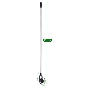 Lawn Edger Tool with 4-Section Handle Wheel Rotary Edger for Garden Sidewalk