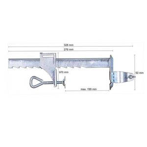 Patio Umbrella Clamp Parasol Holder Umbrella Table Clamp Adjustable Umbrella Pole Clamp for Railings Patios Tables